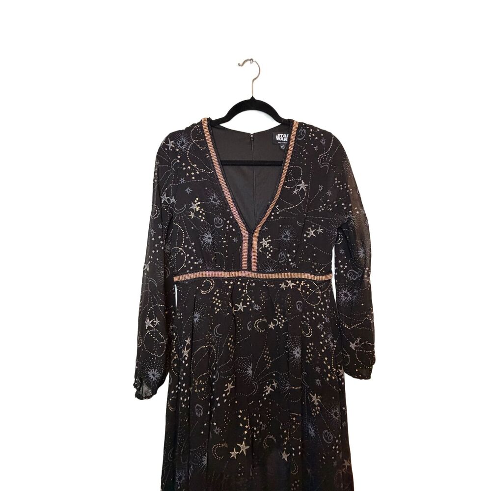 Star Wars Celestial Galaxy Constellation Goth Witchcore Romper Maxi High-Low L - Picture 4 of 8